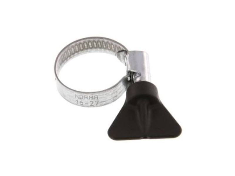 Schlauchschelle mit Schneckengewinde und Flügelgriff Spannbereich 90-110mm Typ NORMA