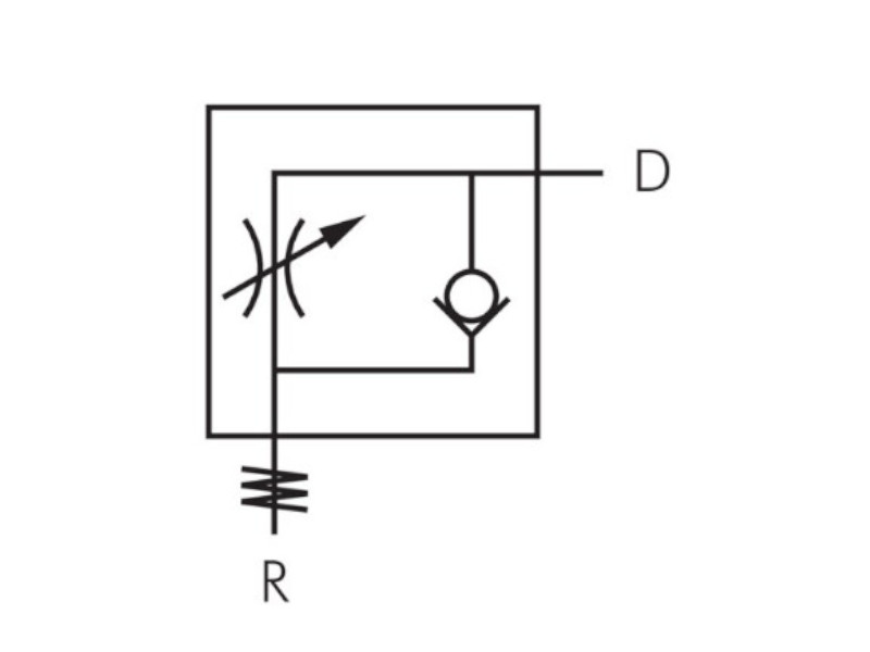 IQS-Drosselrückschagventil AG R 1/2" - 8 mm zuluftregelnd 