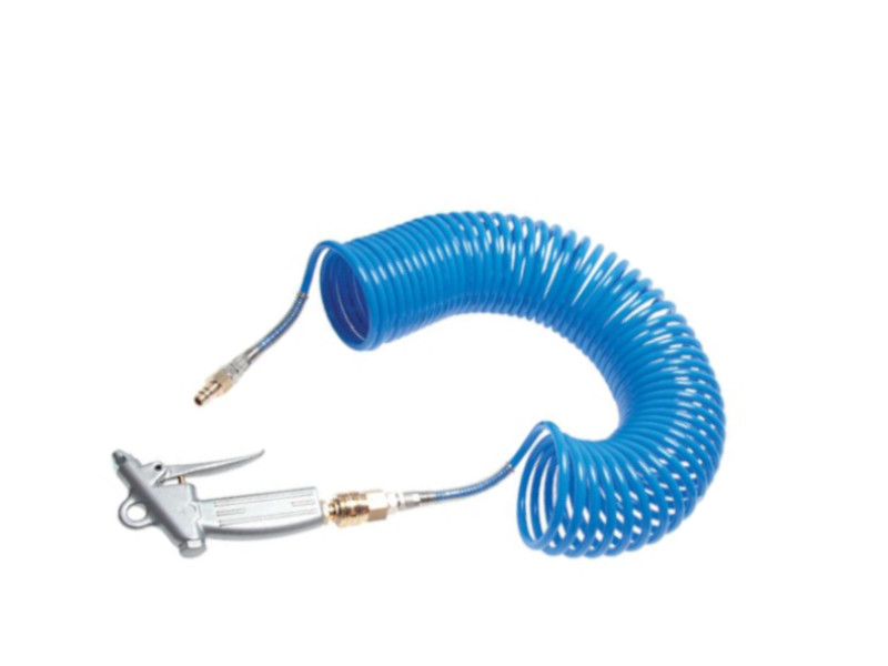 Ausblaspistole mit Spiralschlauch (Set)