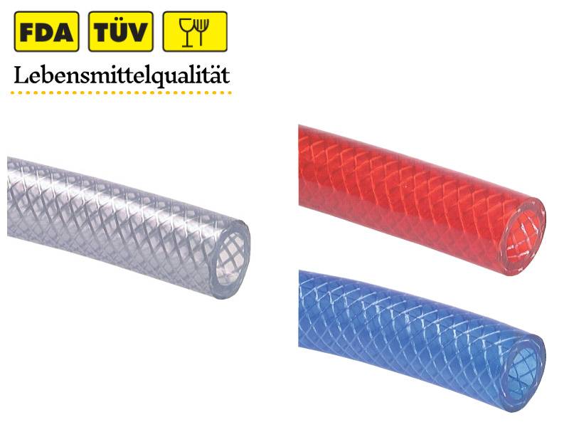 PVC-Schlauch mit Gewebeeinlage 32x42 mm transparent 