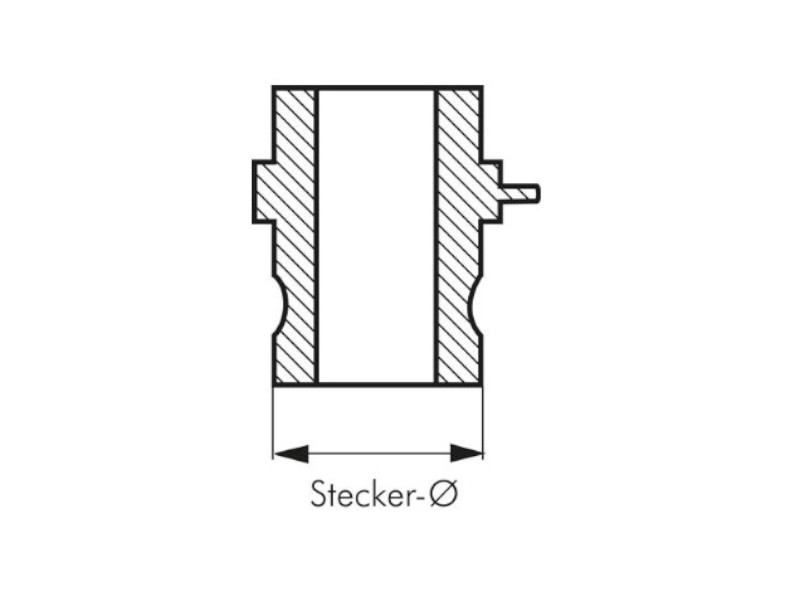 Kamlock Kupplungs-Verbinder für Dose DN 50 Aluminium 