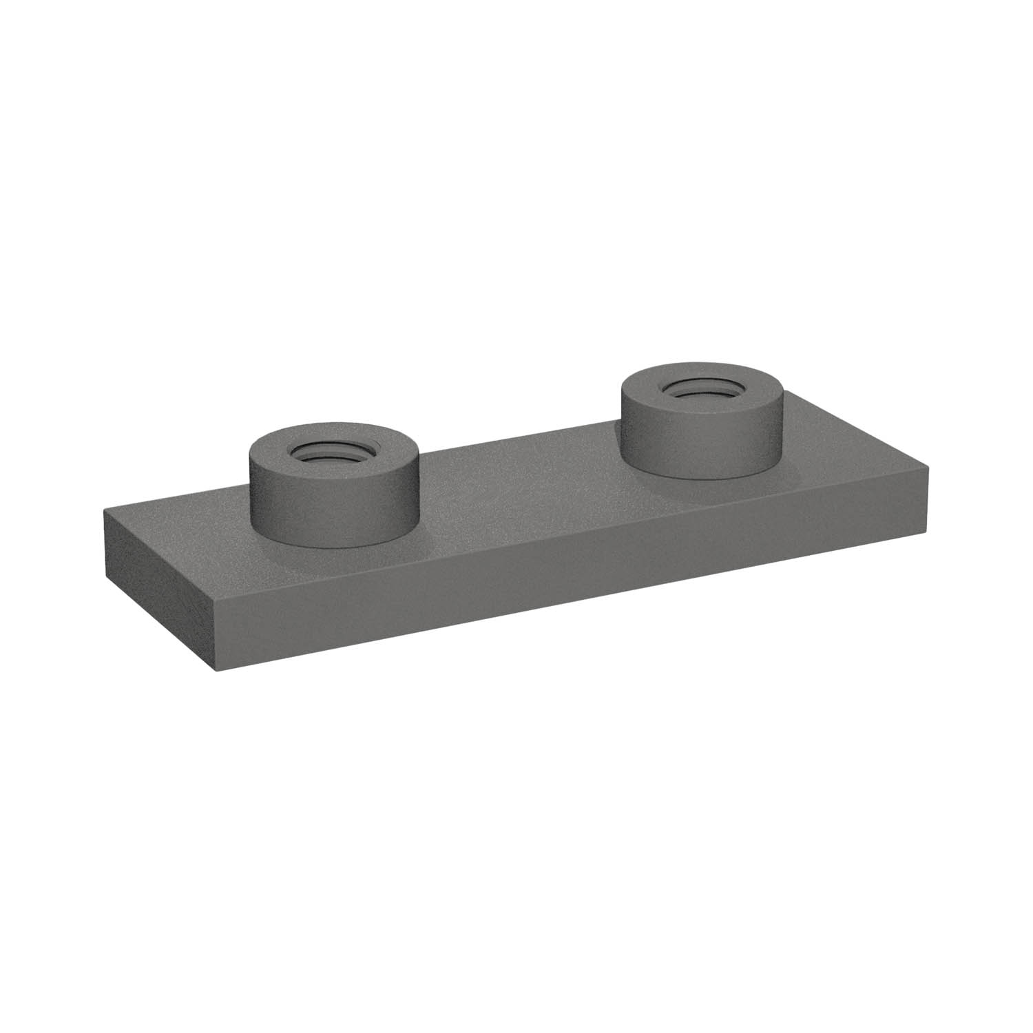 Schweißplatte für eine Einfach-Schelle Edelstahl V4A