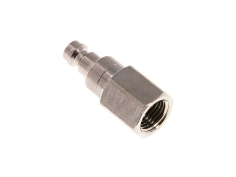 Kupplungsstecker beidseitig absperrend IG G 3/8" NW 5 Messing vernickelt