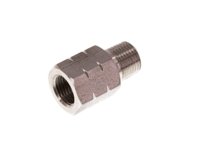 Reduziernippel AG 1/8" NPT - IG G 1/8" Messing