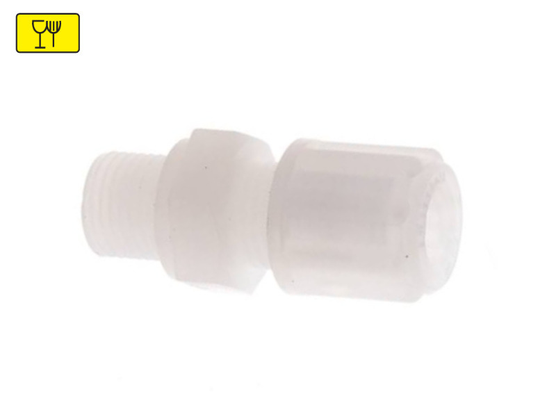 Gerade Verschraubung AG G 1/2" - Schlauch 12x10 mm Typ PVDF