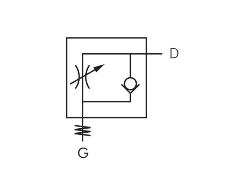 kompakt mit Rändelschraube zuluftregelnd AG G 1/8" - 8mm IQS-MSV