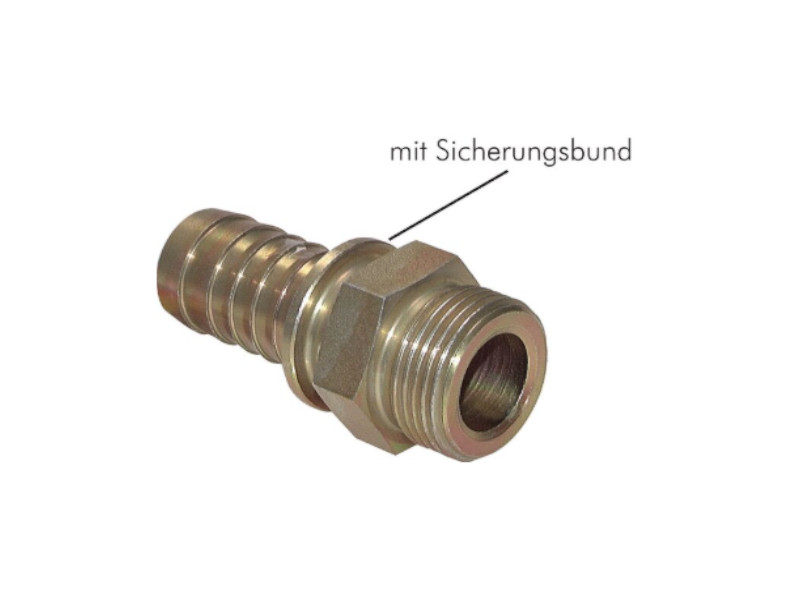 Gewindetülle mit Sicherungsbund AG G 1" - 19 mm Stahl verzinkt
