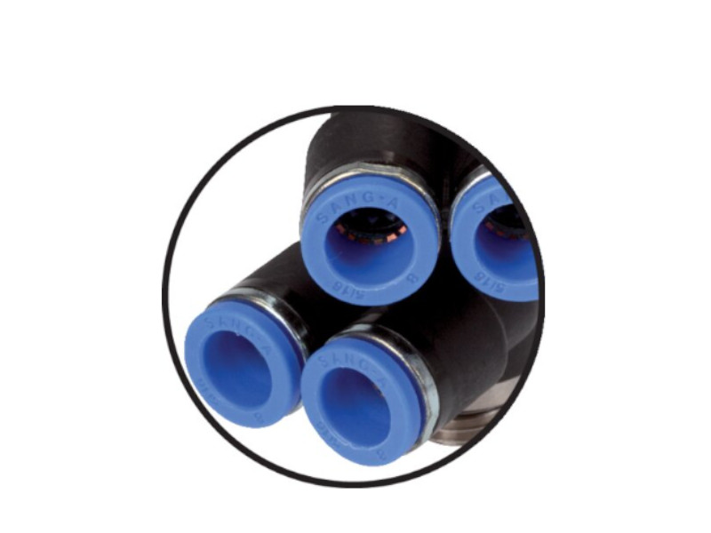 4-fach Steckverschraubung AG R 1/4" - 4x10mm IQS-Standard