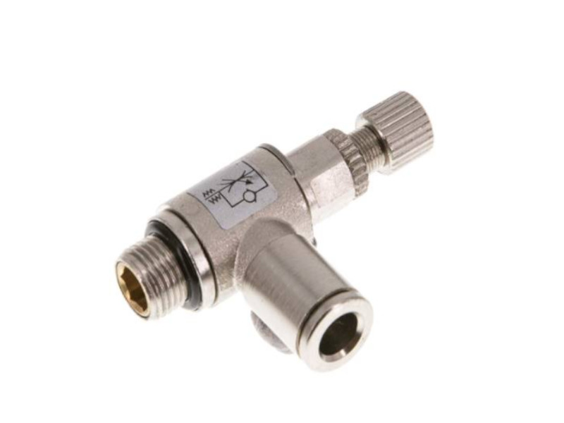 kompakt mit Rändelschraube zuluftregelnd AG G 1/8" - 8mm IQS-MSV