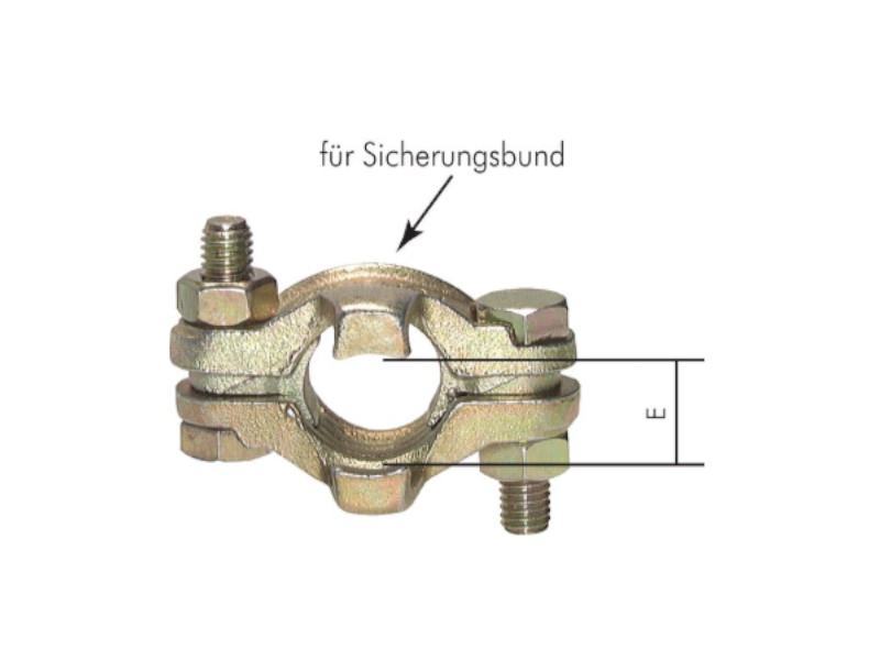 Aufschraub-Schlauchtülle mit Sicherungsbund IG G 1" - Schlauch ID 19 mm 