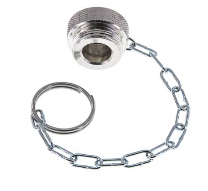 Aluminium Staubschutz für Schraubkupplung Stecker BG 2 Rd 28x2