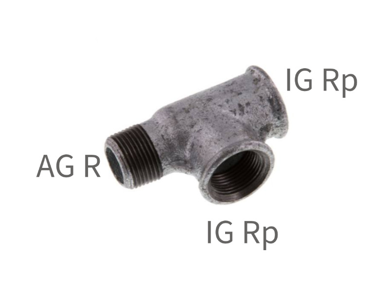 AG R - IG Rp - IG Rp Temperguss verzinkt
