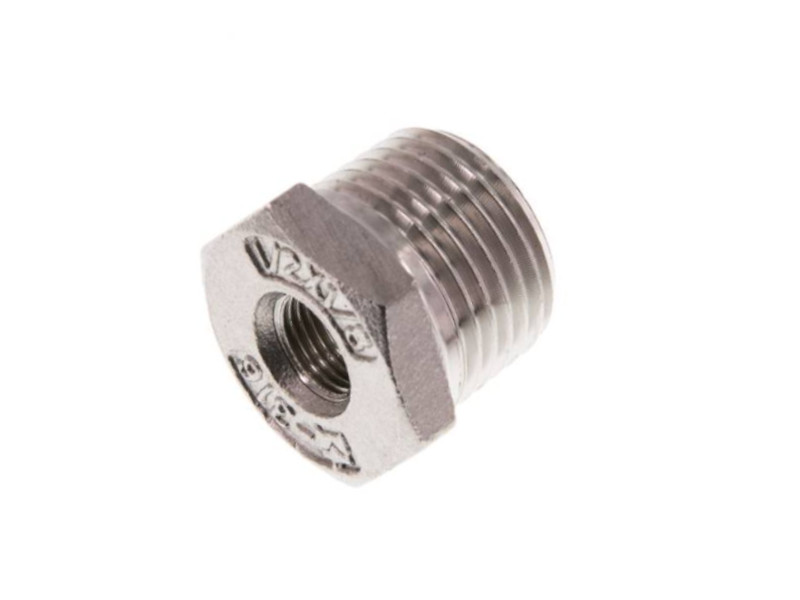 Reduziernippel AG R 2" - IG Rp 1-1/2" Edelstahl 1.4408