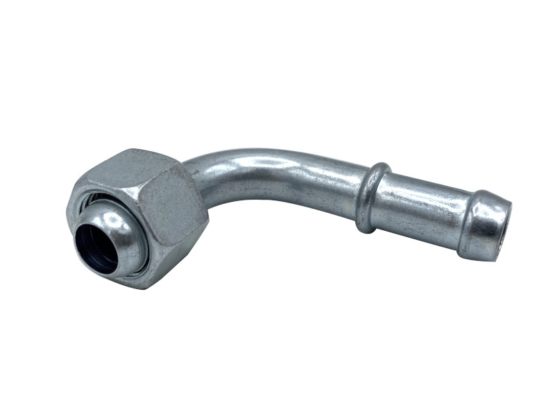 90° Schlauchnippel DN 6 Schlauch ID 7-8mm ÜWM  M14x1,5 