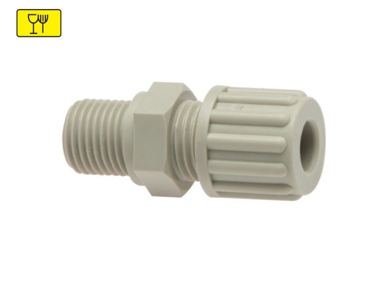 Gerade Verschraubung PP AG G 1/4" - Schlauch 12x10 mm Typ PP
