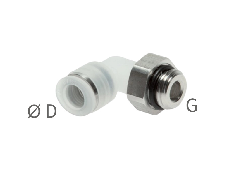AG G (M) zylindrisch IQS-PP ES 90° Winkel Steckverschraubung