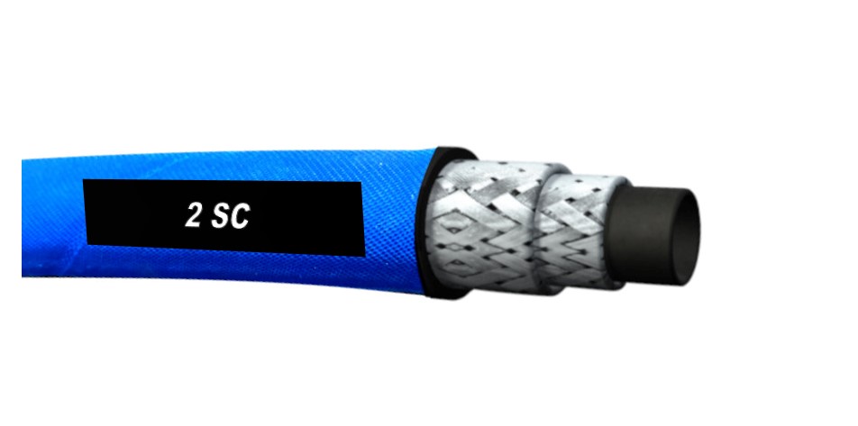 2 SC DN 08 Waschgeräteschlauch blau
