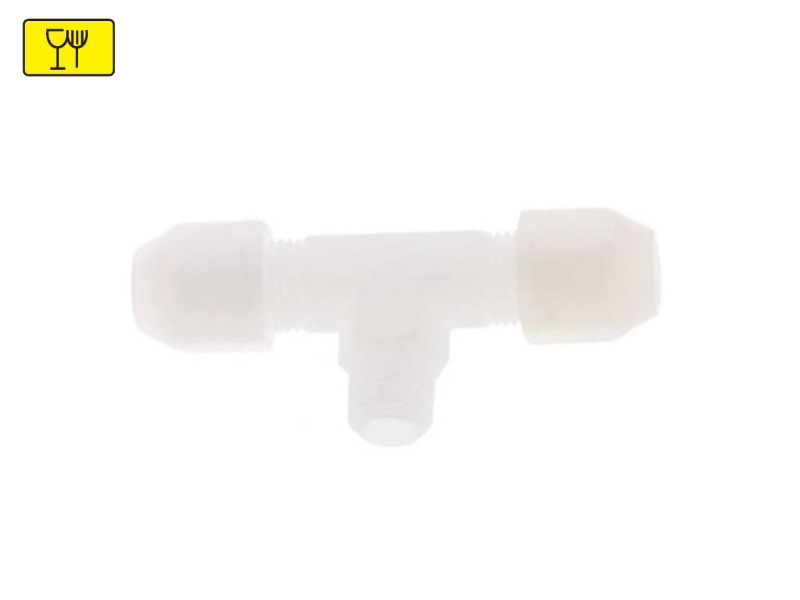 T-Einschraubverschraubung AG G 1/4" - Schlauch beidseits 12x10 mm Typ PVDF
