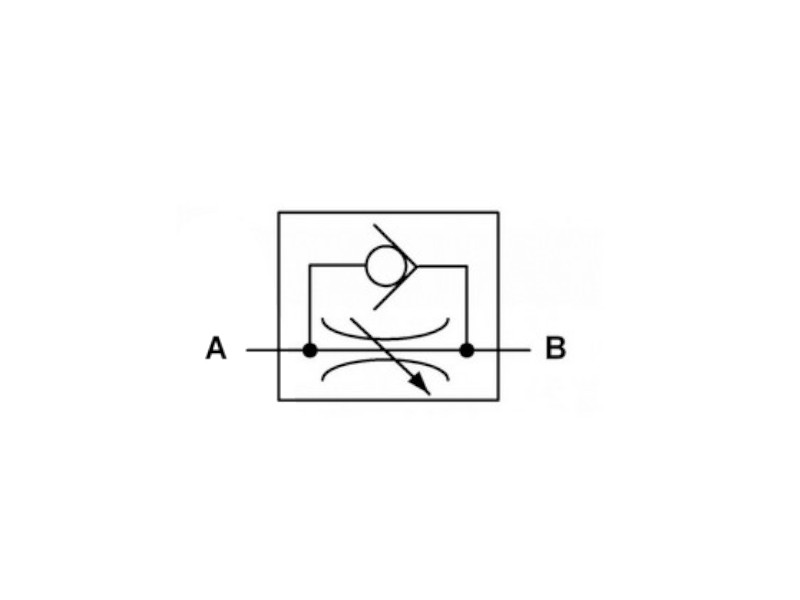 Einstellbares Drosselrückschlagventil IG G 1" PN 350 bar