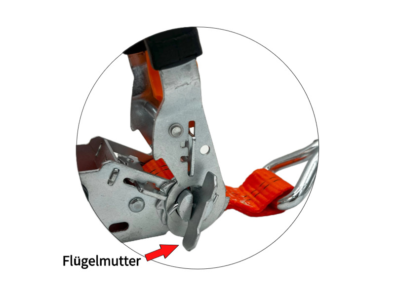 Automatik-Zurrgurt 35mm 5m Druckratsche / Profil-Haken LC 280/1000 daN