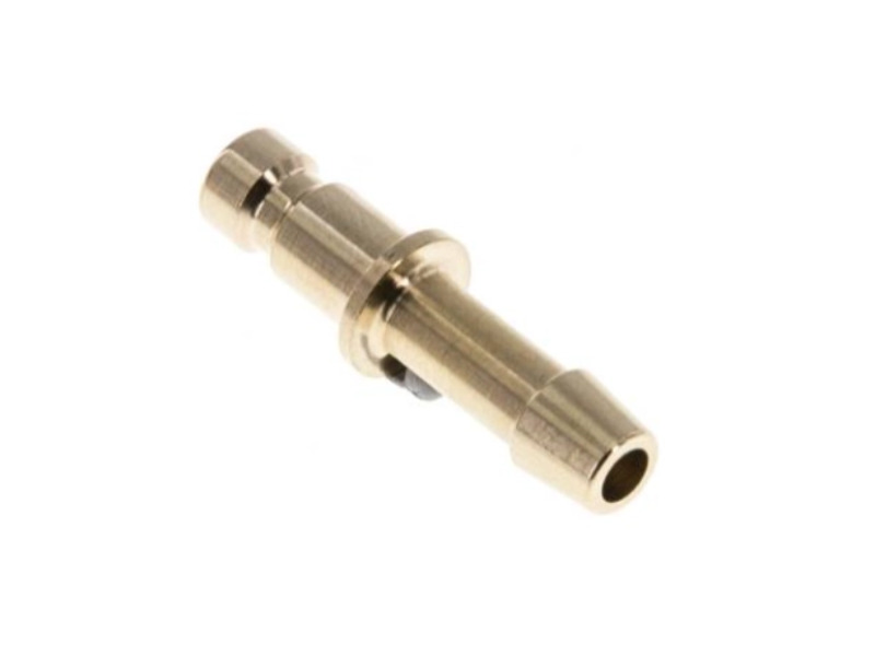 Kupplungsstecker mit Schlauchtülle 3 mm NW 2,7 Messing