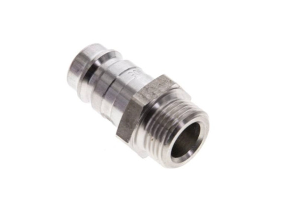 Kupplungsstecker AG G 3/4" NW 10 Edelstahl 1,4305