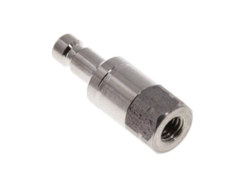 Kupplungsstecker beidseitig absperrend IG M 5 NW 2,7 Edelstahl 1.4404