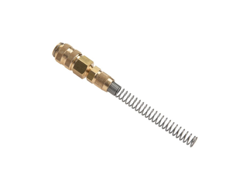 Kupplungsdose für Stecker beidseitig absperrend 6x4 mm mit ÜWM und Knickschutz starr MS