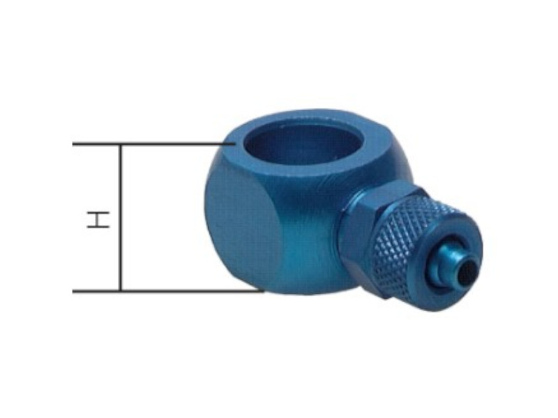 L-Ringstück 10x8 mm für Hohlschraube G 1/4" Aluminium 