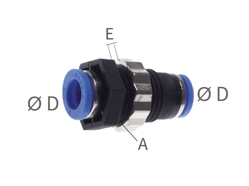 Schott-Steckverbinder 4mm - 4mm IQS Standard Kunststoff